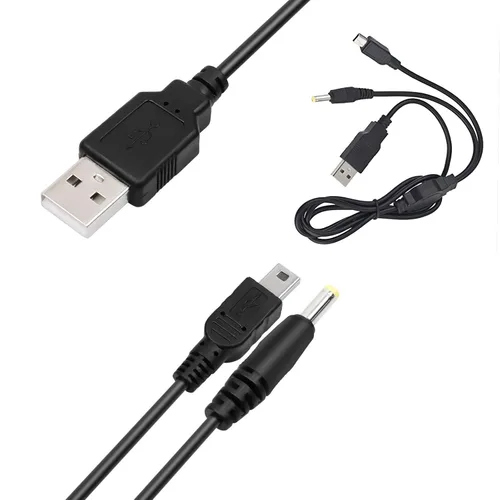 Vista 3 de ANYQOO Cable USB original de datos y alimentación para Sony PSP 1000, 2000, 3000