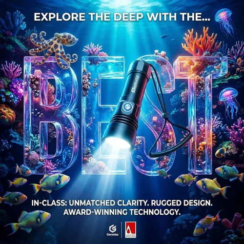 Vista 8 de Linterna de buceo de buceo de 2000 lúmenes impermeable submarino XM-L2 LED submarino luces titular con cargador para bajo el agua cueva de mar