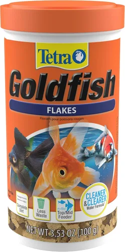 Vista 16 de Tetra Goldfish Flakes, dieta nutricionalmente equilibrada para peces de acuario, copos enriquecidos con vitamina C, 0.42 onzas