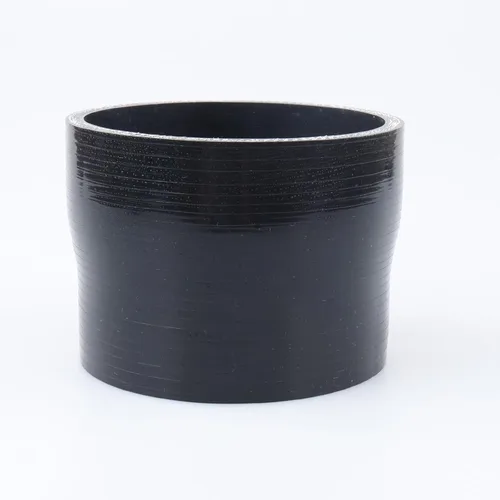 Vista 14 de AC PERFORMANCE ID de 1" a 1/2" (25mm a 13mm) Manguera de silicona recta reductora de 3 capas reforzada negra, 3" de longitud