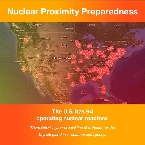 Vista 3 de ThyroSafe Tabletas de yoduro de potasio de 65 mg (paquete de 20) - Protege tu tiroides de la exposición a la radiación nuclear
