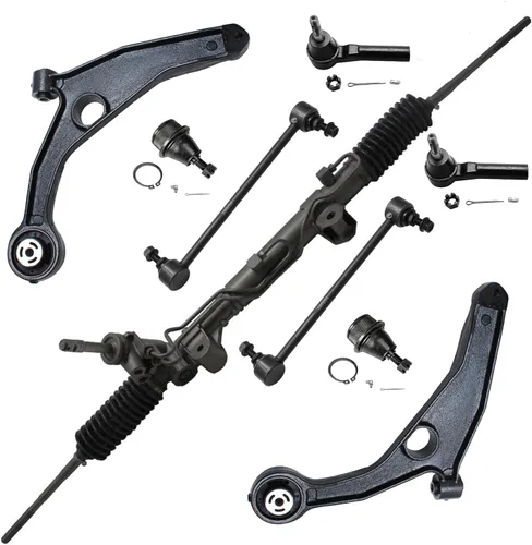 Vista 134 de Detroit Axle - Kit de brazos de control delanteros 2WD de 8 piezas para Ford F-150 Lincoln Mark LT 05-08, 4 brazos de control superior e inferior