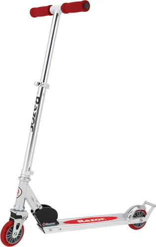 Vista 5 de Razor AW Kick Scooter para niños, barra de ruedas, ligera, plegable, marco de aluminio y manubrio ajustable