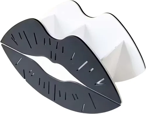 Vista 7 de Acrylic Makeup Brush Holder Organizer Decorative Makeup Organizer for Dressing Table Bathroom Countertop Vanity, Black