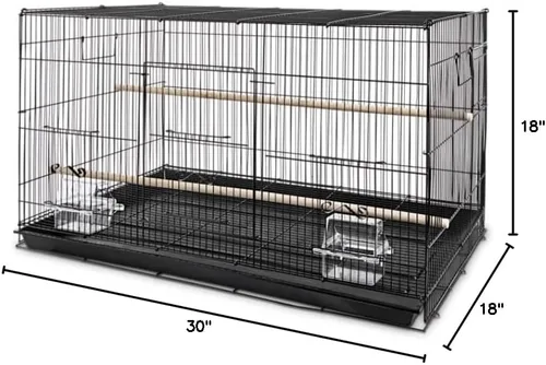 Jaula rectangular de vuelo You & Me Finch