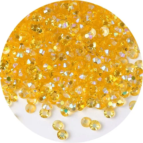 Vista 8 de 4500 piezas de diamantes de imitación SS12 AB de 3mm con parte posterior plana para uñas, manualidades, transparentes, brillantes, redondas, gemas