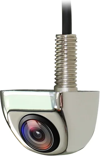 Vista 10 de NATIKA Cámara de retroceso/visión frontal, IP69K, impermeable, gran visión nocturna, HD y súper gran angular, de metal, estilo OEM, cámara de Negro