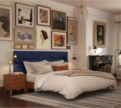 Vista 216 de Jaxx Panelist - Cabecero acolchado moderno, juego de 4 paneles para montar en la pared (cada uno de 11.25 x 38 pulgadas), tamaño King