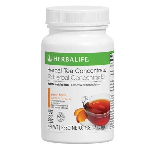 Concentrado de té de hierbas de melocotón por HERBALIFE: sin gluten, certificado Kosher y sin sabores ni edulcorantes artificiales - 1.8 oz (51g)