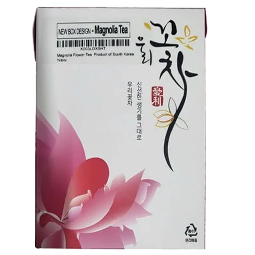 Vista 2 de WOORI Floral Tea - Té de magnolia pura de Corea del Sur, 10 bolsas de té (paquete de 1)