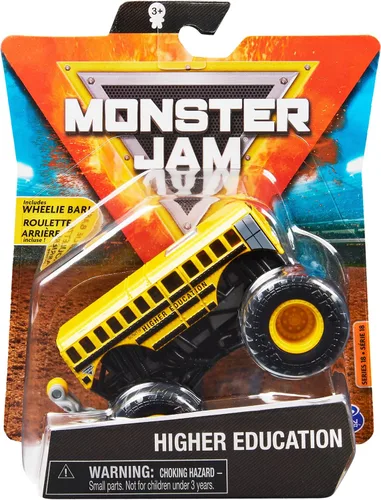 Monster Jam, Camión Monstruo Oficial Higher Education, Vehículo Die-Cast, Serie Arena Favorites, Escala 1:64