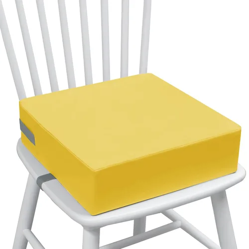 Vista 21 de Eiury Asiento elevador para bebé para mesa de comedor y silla de cocina, cojín de PU impermeable y antiarañazos, parte inferior antideslizante