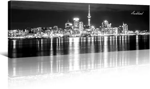 Vista 34 de Atlanta Skyline - Arte de pared para sala de estar, lienzo de paisaje urbano, decoración moderna para el hogar, imágenes panorámicas, edificio