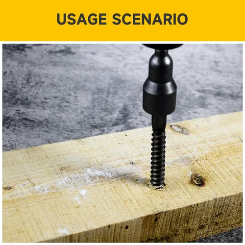 Vista 6 de Mywish (8 juegos) pernos de retraso de cabeza hexagonal de 1/2 x 3 pulgadas, tornillos de retraso resistentes con arandelas, pernos de acero