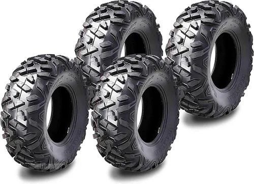 Vista 9 de WANDA Juego de 4 neumáticos ATV 19X7-8 delanteros y 18X9.5-8 traseros 4PR estilo Big Horn