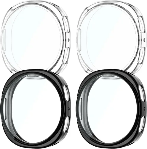 Vista 22 de Rc-Z [Paquete de 4] para Samsung Galaxy Watch 6 44mm Funda Protectora de Pantalla, Cubierta Frontal Protectora de TPU Suave de Repuesto Accesorios