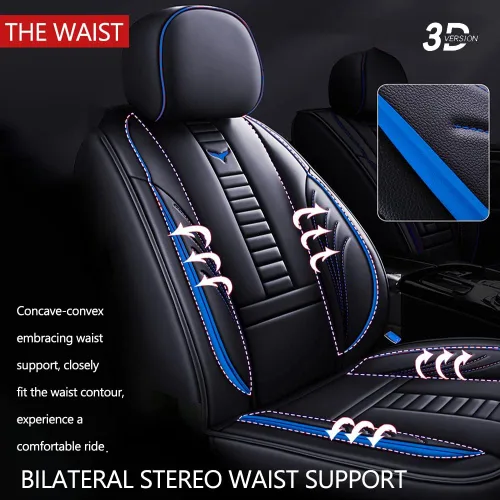 Vista 5 de Juego completo de fundas de asiento de automóvil de ajuste universal para Jeep Grand Cherokee 2000-2023, juegos interiores de automóvil de piel