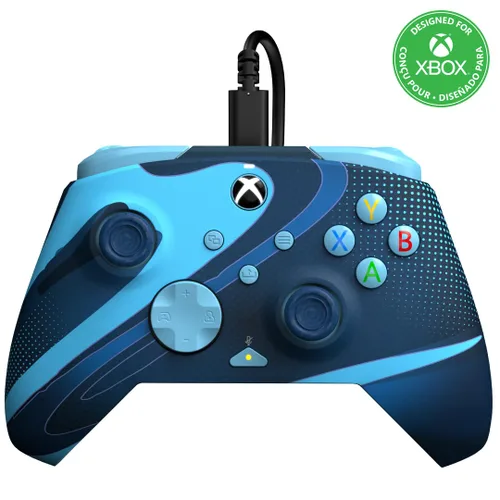 Vista 24 de PDP Gaming REMATCH GLOW Enhanced Wired Gaming Controller: Licensed Glow in the Dark Gamepad for Xbox Series X S, Xbox One, Windows PC, Mappable Back