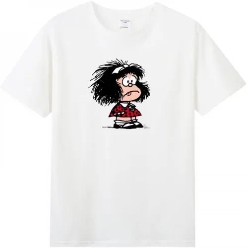 Vista 9 de Slovenly Mafalda - Camiseta de manga corta para mujer adulta Negro
