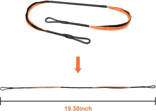 Vista 2 de Cobra Adder R9 - Cuerda de ballesta de 19.3 pulgadas, cuerdas de repuesto para tiro con arco