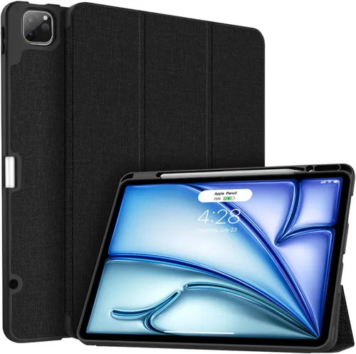 Soke Funda para iPad Air de 13 pulgadas M3/M2 (2025/2024) y iPad Pro de 12.9 pulgadas 6��/5ª (2022/2021) con soporte para lápices, [protección de