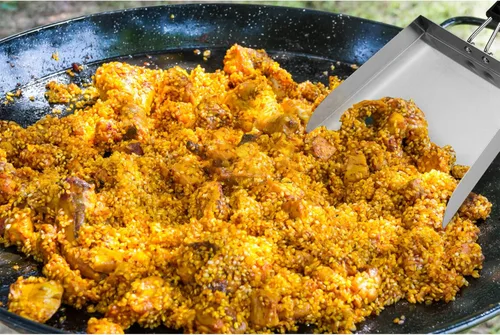 Vista 8 de Stanbroil Espátula de parrilla de acero inoxidable para asar hamburguesas, ideal para freír y mover alimentos, 13 pulgadas