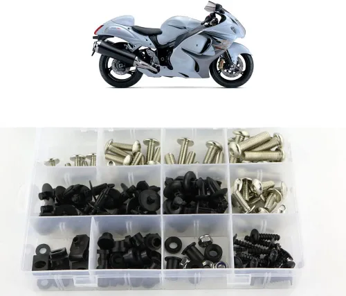 Vista 10 de Xitomer Tornillos Completos para Carrocería, Compatible con GSX1300R HAYABUSA 2008 2009 2010 2011 2012 2013 2014 2015 2016 2017 2018 2019, Juego