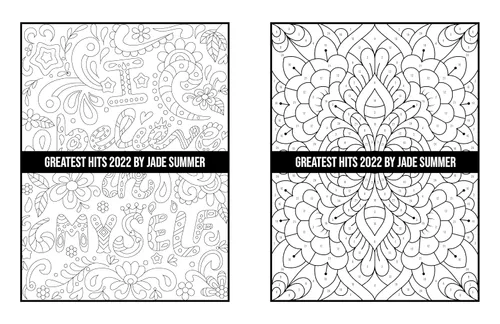 Vista 55 de Greatest Hits An Adult Coloring Book with the 100 Best Pages from the Jade Summer Collection