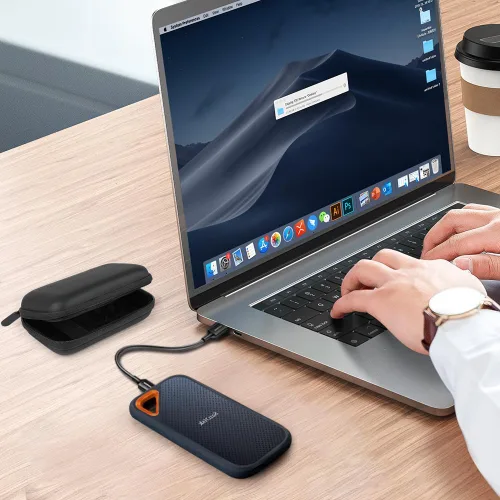 Vista 7 de Hard Drive Case, Portable External Hard Drive Case for SanDisk Extreme Pro/SanDisk Extreme Portable External SSD 500GB 1TB 2TB, Travel Hard Case