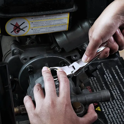 Vista 6 de DURATECH Llave combinada de trinquete con cabeza flexible de 1/2", SAE, 72 dientes, acero CR-V