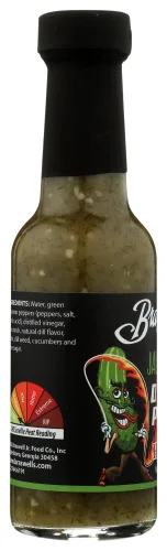 Vista 2 de Braswell's Salsa picante de jalapeño con eneldo y pepinillo
