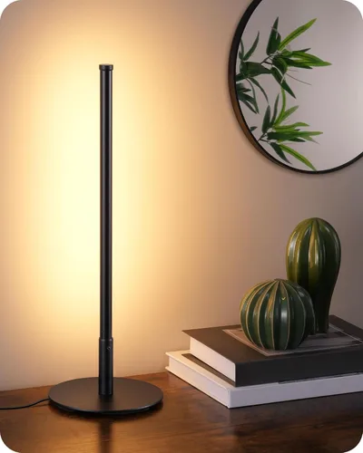 Vista 11 de EDISHINE Lámpara de mesa LED mejorada, lámpara de noche regulable continua con 3 temperaturas de color, lámpara de mesita de noche moderna, lámparas