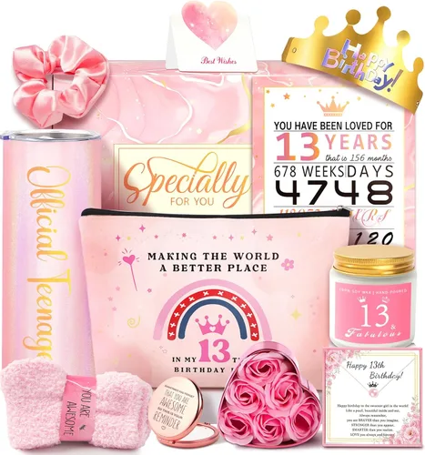 Regalos para niñas de 13 años, regalos de cumpleaños número 13 para niñas, regalos de cumpleaños para niñas de 13 años, ideas de regalos para