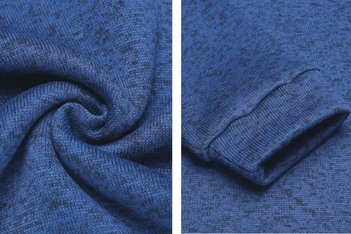 Vista 5 de COOFANDY Sudadera de punto casual para hombre, suéter de moda térmico ajustado