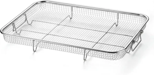 Vista 12 de P&P CHEF Cesta para freidora de aire de 11.8 pulgadas para horno, estante
