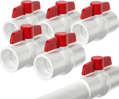 Vista 10 de 6PCS 1" válvula de bola del PVC, zócalo de las válvulas de bola del cierre