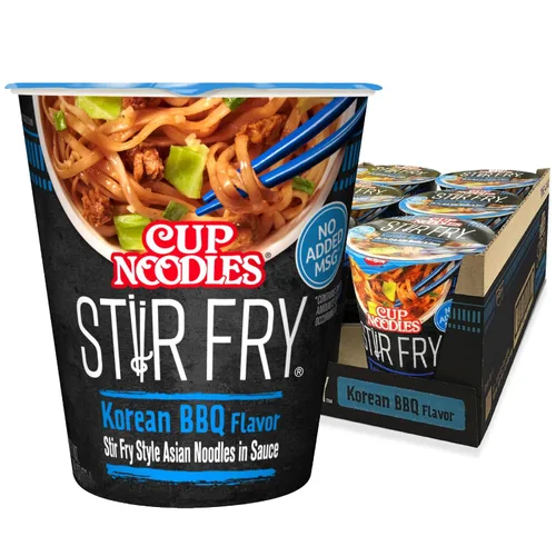 Vista 14 de Nissin Taza de fideos ramen con proteína, sabor a pollo picante con caldo de huesos, 16g de proteína, taza de 2.54 onzas (paquete de 6)