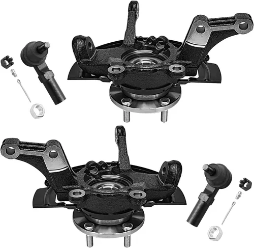 Vista 104 de Detroit Axle - Conjunto de manguetas de dirección delanteras de 2 piezas para Hyundai Accent 06-11, 2 manguetas de dirección y conjunto de buje