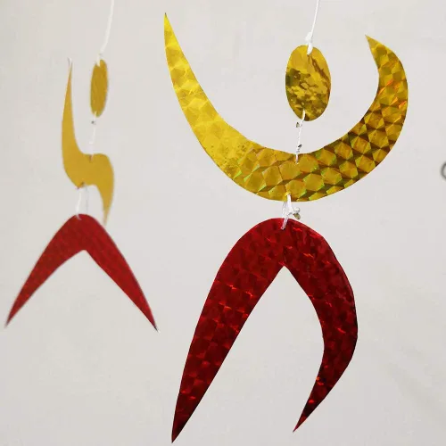 Vista 6 de Special Glitter The Montessori inspired dancers hanging mobile blinking red blue yellow Special Glitter Baby toy