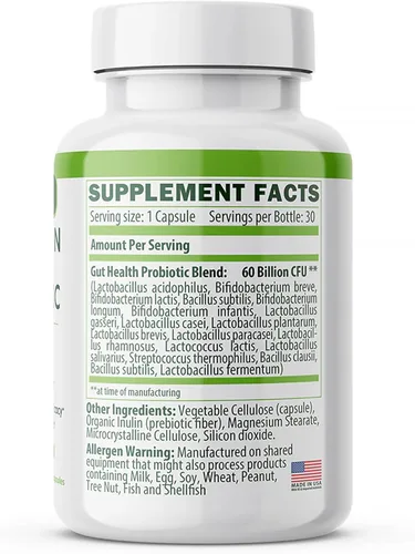 Vista 7 de Probióticos avanzados para hombres - Probióticos para la salud digestiva, apoyo intestinal e inmunidad