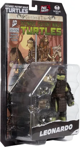 Vista 9 de McFarlane Toys- Teenage Mutant Ninja Turtles (Page Punchers) Leonardo 5in Action Figure with Turtles in Time Comic