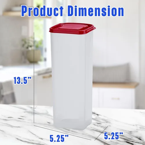 Vista 6 de Buddeez Bread Buddy Caja de Pan – Mantiene las Hogazas de Pan Frescas – Tapa Roja, Paquete de 1