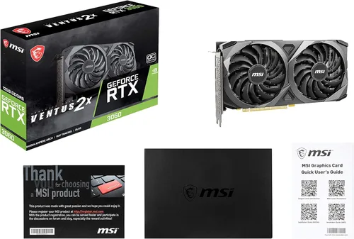 Vista 6 de MSI Tarjeta gráfica GeForce RTX 3060 12GB 15 Gbps GDRR6 192-Bit HDMI/DP PCIe 4 Torx Twin Fan Ampere OC