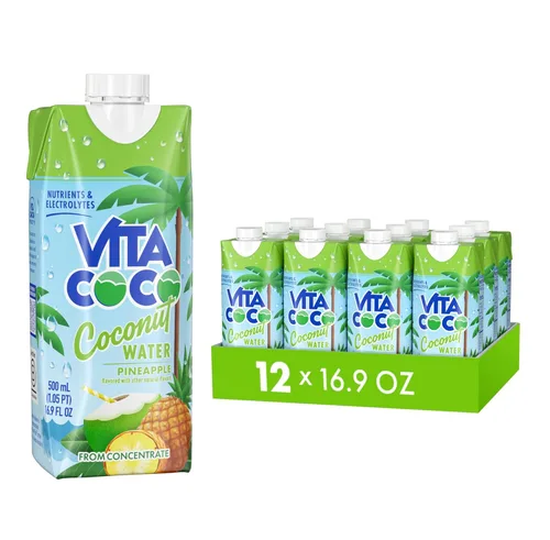 Vista 8 de Vita Coco Agua de coco, melocotón y mango, bebida electrolítica naturalmente hidratante, alternativa inteligente al café, refrescos y bebidas