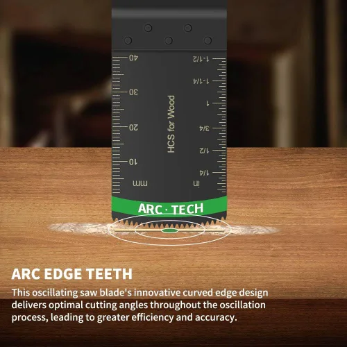 Vista 2 de Juego de cuchillas multiherramienta de 32 piezas, incluye cuchillas multiherramienta de titanio, uso en madera, plásticos, corte de metal