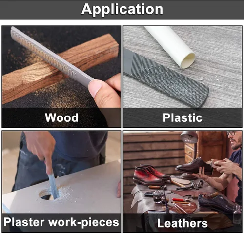 Vista 7 de KOOTANS 2 radios ajustables de 9 pulgadas y 10 pulgadas con base plana, 4 cuchillas de repuesto y lima de raspado de 4 vías, herramienta