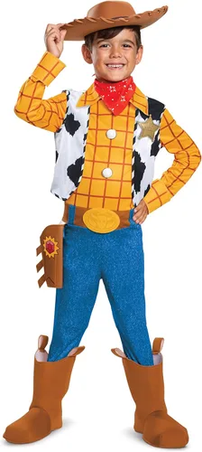 Disfraz de Woody disfraz oficial de Disney Pixar Toy Story 4 Deluxe para niños