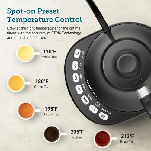 Vista 6 de Cosori Mini freidora de aire de 2.1 cuartos de galón, freidora de aire pequeña 4 en 1, para hornear, asar, recalentar, ahorrar espacio, ahorro