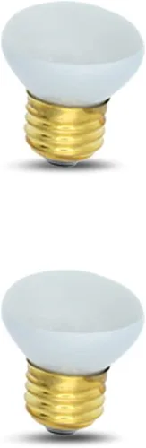 Vista 9 de lumenivo Bombillas reflectoras pequeñas R14 de 25 vatios – 120/130 voltios E26 de repuesto de base de cuello corto incandescente esmerilada de lava