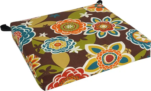 Vista 16 de Blazing Needles Cojín para silla de exterior, 20" x 19", Alenia Pompeya
